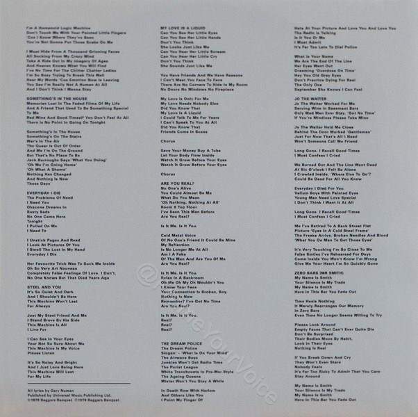 BBQ2262 LP2 Inner Lyrics.